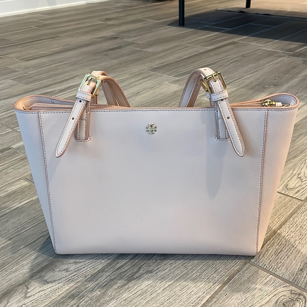 Tory Burch York Saffiano Leather Tote Pink
